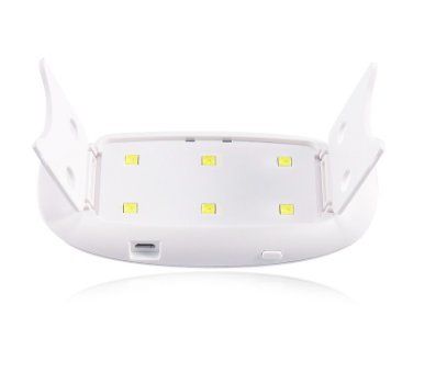 UV LED Nail Lamp 12W Mini, White for Gel Polish Hybrid Gel