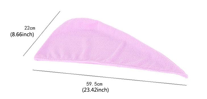 Microfiber Hair Turban Towel, Purple