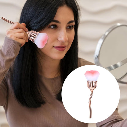 1 PCS Nail Duster Brush Pink Soft Rose Makeup Brushes Acrylic Nail Arts Manicure Dust Cleaner Brush Nails Art Dust Blush Brushes for Nails Trimming Cleaning Salon and Household Use