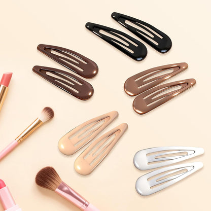 30PCS Hair Clips for Women, Girls & Hair Pins: l Non-Slip 20 Mini 1.89" Snap & 10 Large 3.5" Alligator & Duckbill Sectioning Clips, Salon Styling & Kids Hairstyle Use (Multi-Color)