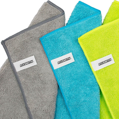Microfiber Cleaning Cloth - Pack of 8, Size: 12 x 16 in, Multi-Functional Cleaning Towels, Highly Absorbent Cleaning Rags, Lint-Free, Streak-Free Cleaning Cloths for Car Kitchen Home