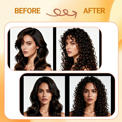 2-Pack Hair Stretcher Lengthening Net for Curly - Prevent Shrinkage Lock Hair Stretcher Looser - Wave Ringlets Hair Styling Tools Black 13in