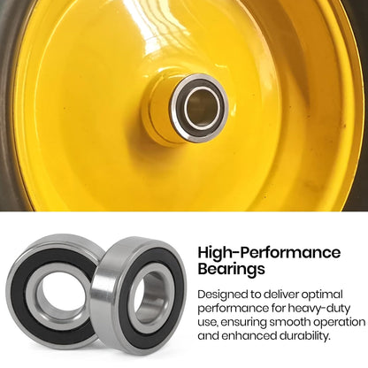 (4-Pack) 3/4" Bearings Carbon Steel - ID 3/4" x OD 1-3/8" Applicable Lawn Mower, Wheelbarrows, Carts and Hand Trucks Wheel Bearings Replacement