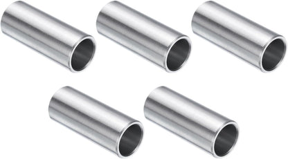 5pcs Stainless Steel Spacer 1/2" Bore x 5/8" OD x 1-1/2" Length Screw Standoff Bushing Plain Finish Round Metal Spacer for 1/2 Screws Bolts and Rods