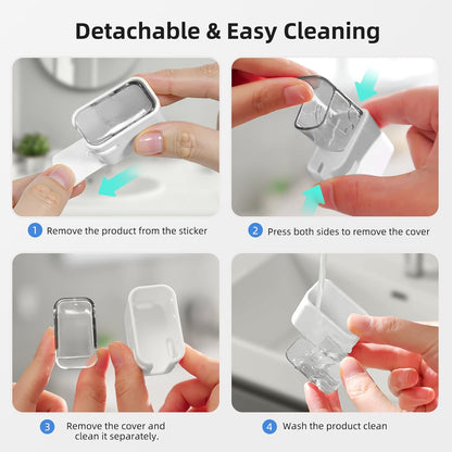 Toothbrush Cover Travel 2PCS, Stay Closed with Band Electric Toothbrush Covers Caps, Toothbrush Head Cover for Travel, Camping, Bathroom, Business, Grey