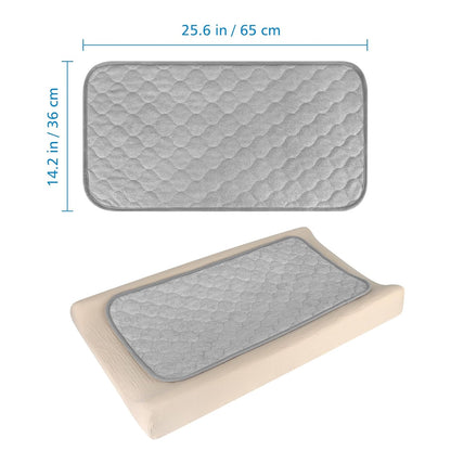3 Pack Waterproof Changing Pad Liners, Reusable Portable Diaper Changing Pad Covers