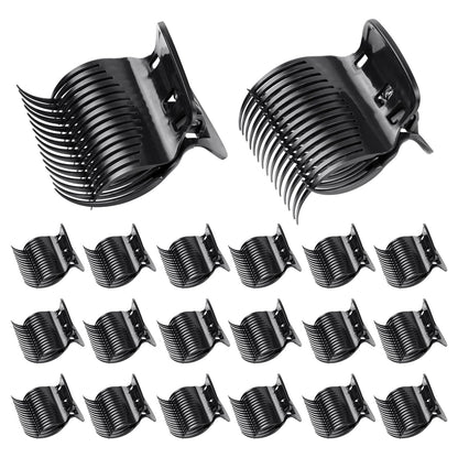 20 Pcs Hot Roller Clips for Hair, Curler Claw Clip for Women Hair Section Styling (Black, 2inch)