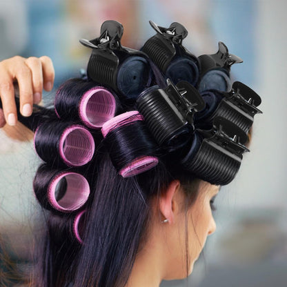 20 Pcs Hot Roller Clips for Hair, Curler Claw Clip for Women Hair Section Styling (Black, 2inch)