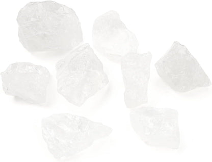 0.55 lb Natural Raw Stones Rough Stones Crystal 1.25-2.0" Healing Crystals for DIY, Tumbling, Wire Wrapping, Meditation, Decoration, Fountain Rocks (Clear Quartz)