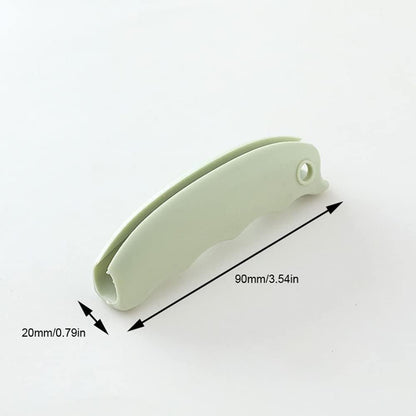 3-Piece Shopping Bag Handles Set - Blue Green Pink - Soft Padded Silicone Grips with Keyhole - Anti-Slip Comfortable Kitchen Gadget for Easy Shopping