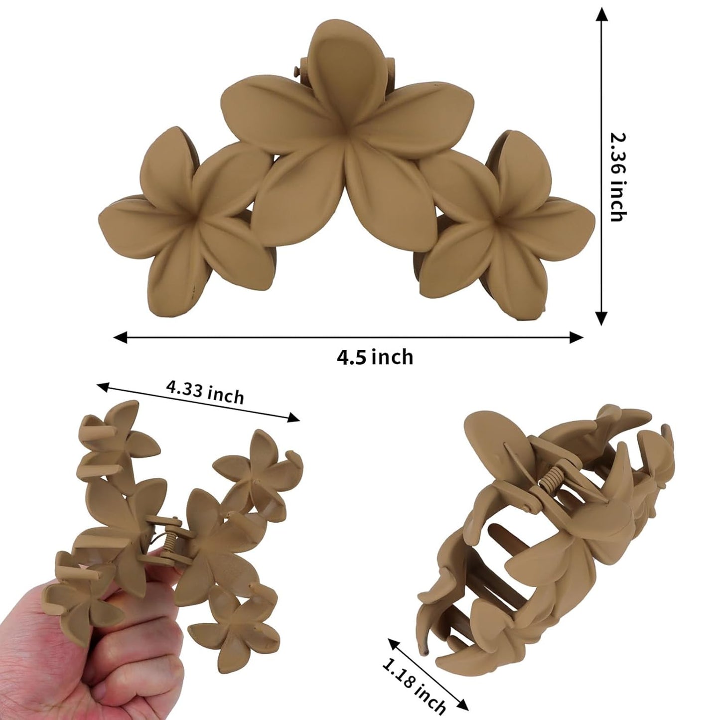 4 Pack Large Hair Clips 11.5cm Anti-Slip Strong Grip Hair Accessories for Women
