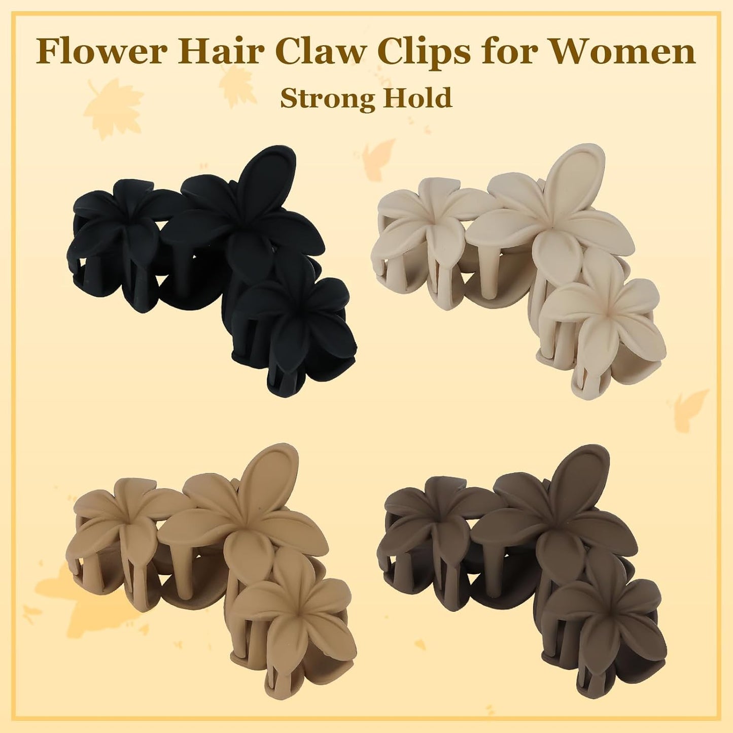 4 Pack Large Hair Clips 11.5cm Anti-Slip Strong Grip Hair Accessories for Women