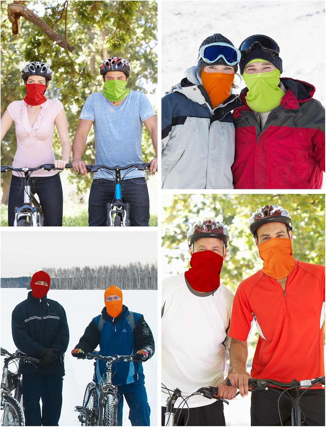 9 Pcs Ski Mask for Men Full Face Cover UV Sun Protection Cooling Balaclava Neck Gaiter Clothing Scarf Bandana