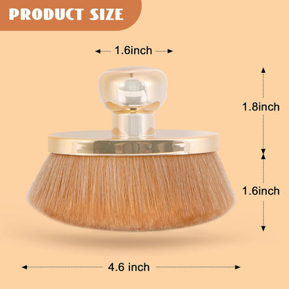 Extra Large Body Makeup Brush for Self Tanner – 115mm Wide Oval Kabuki Body Brush for Bronzer Blend & Blur, Vegan Fiber Self Tanning Brush for Legs & Body with Drawstring Bag by