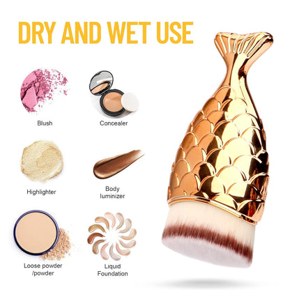 Self Tanner Brush & Kabuki Brush Set for Body - Self Tanning Applicator, Body Bronzer Brush for Fake Tan, Sunscreen, Makeup - Face & Body Foundation Brush