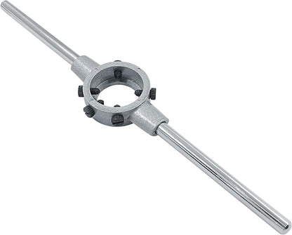 1-1/2 Inch (38mm) Die Stock Handle Wrench, M12-M14 Adjustable Die Wrench Handle Holder, Heavy Duty Round Die Holder