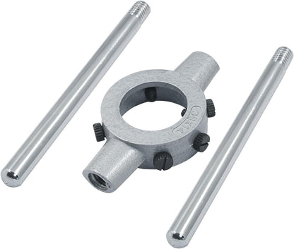 1-1/2 Inch (38mm) Die Stock Handle Wrench, M12-M14 Adjustable Die Wrench Handle Holder, Heavy Duty Round Die Holder