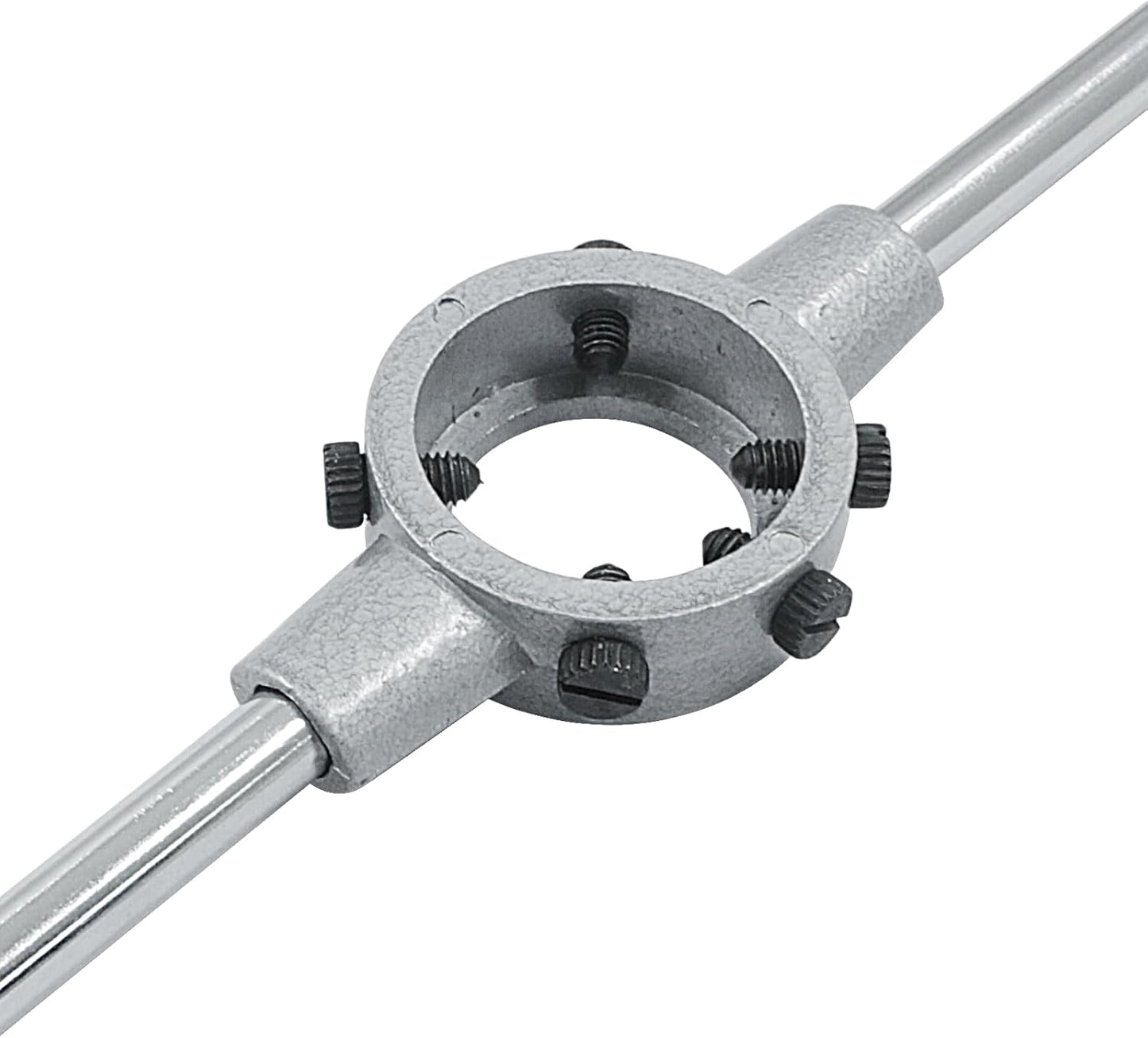 1-1/2 Inch (38mm) Die Stock Handle Wrench, M12-M14 Adjustable Die Wrench Handle Holder, Heavy Duty Round Die Holder