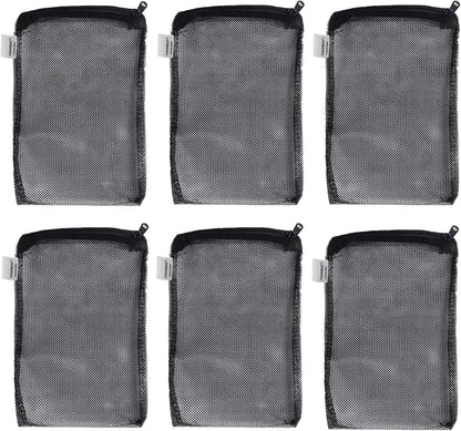 Filter Media Mesh Bags with Plastic Zipper Reable… (6PCS)