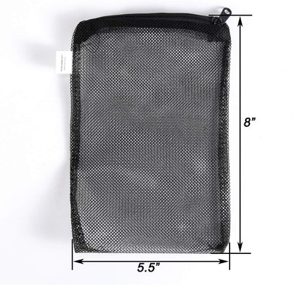 Filter Media Mesh Bags with Plastic Zipper Reable… (6PCS)