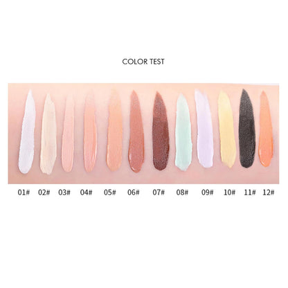 Single Color Face Makeup Concealer Foundation Palette Creamy Moisturizing 0.49oz (Green)
