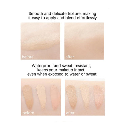 Single Color Face Makeup Concealer Foundation Palette Creamy Moisturizing 0.49oz (Green)