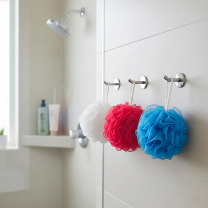 3 Pack Loofah Sponges, Gentle Body Scrubber for Body Wash, Shower Gel, Durable and Exfoliating Mesh Loofahs (3 Pack)