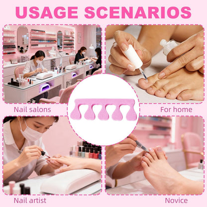 20 Pack Sponge Toe Separators, Toe Separators Set/Soft Foam Toe Separator, Flexible Toe Spacers for Pedicures Toe Dividers for Women Nail Art Pedicure Manicure (3.94x1.38'')