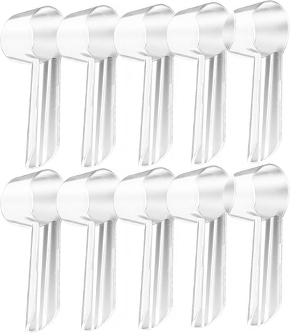 Toothbrush Head Covers Compatible with Oral-B Braun Replacement Brush Heads, Clear Toothbrush Protection Cover, Tooth Brush Head Covers for Home, Travel and Everyday Use(10 PCS)