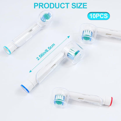 Toothbrush Head Covers Compatible with Oral-B Braun Replacement Brush Heads, Clear Toothbrush Protection Cover, Tooth Brush Head Covers for Home, Travel and Everyday Use(10 PCS)
