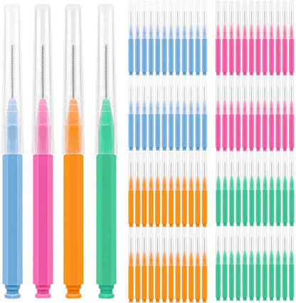 100pcs Interdental Brhes Dental Cleaning Tools Tooth Floss Picks Oral Hygiene Toothpicks