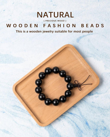 Eaglewood Mala Beads Bracelet - Handmade 108 8mm Prayer Beads for Men Women, Multilayer Wood Necklace Chain Bracelets, Buddhist Beads Elastic Wooden Prayer Beads for Meditation and Daily Wear