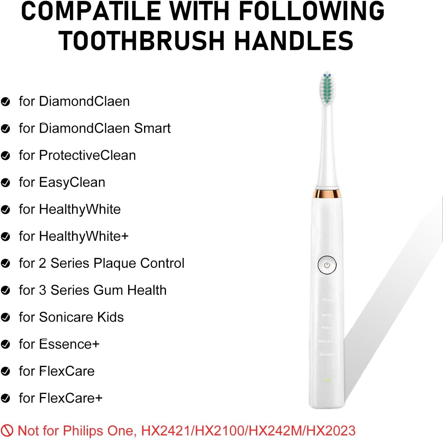 Toothbrh Heads & Dish Brh Refills 4 Pack OXO Dish Scrubber Philips Sonicare Soft Dupont Bristles Replacement Toothbrh Heads for Oral Care