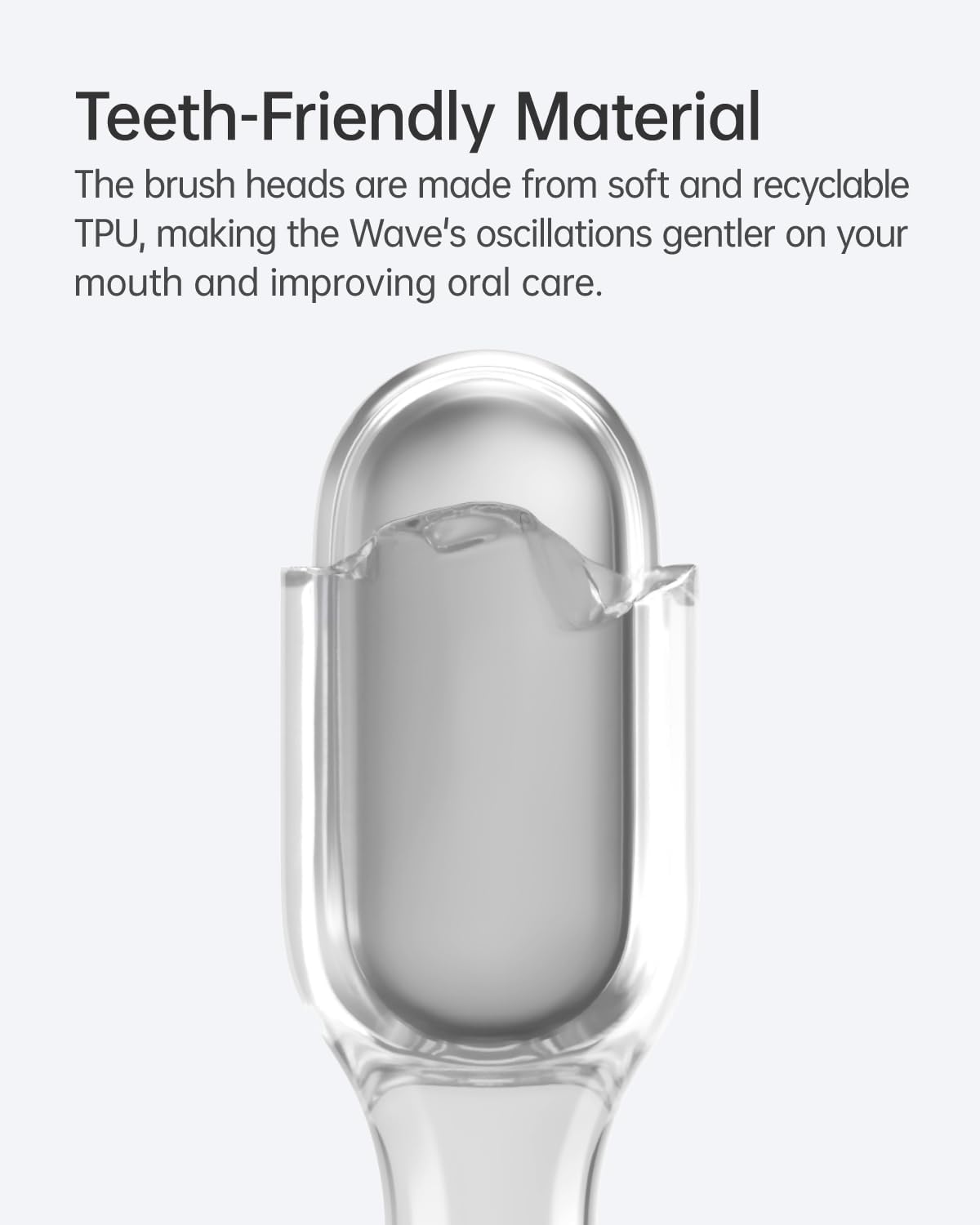 Cushioned Toothbrush Heads 6 Pack, New 2025 Version Replacement Heads Compatible with Wave/Wave Special Electric Toothbrush (Super-Clean)