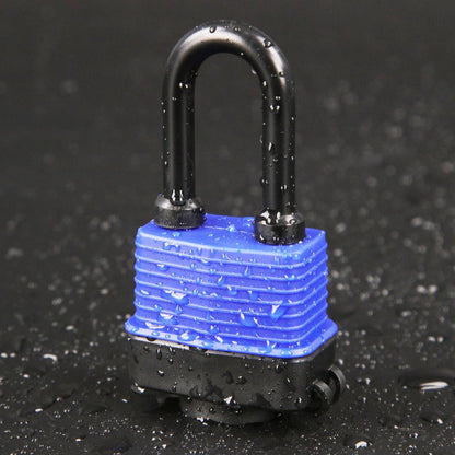 ® Heavy-Duty 44mm 1.75" Out-Door Padlock Keyed-Alike, Water-Resistant Cover, Steel Lock with Same-Key, Extra-Long-Shackle Anti-Rust, Brass Cylinder for Boat, Fishing, Marine, Fence