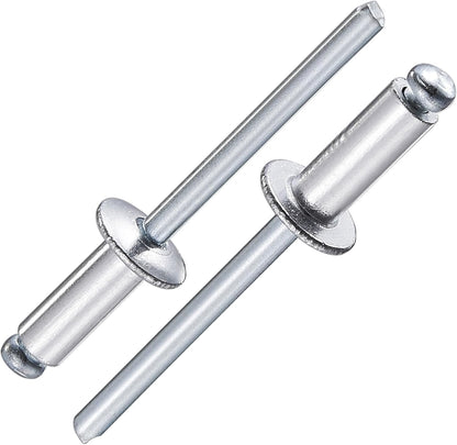 (250Pcs) 3/16"x1/2" Aluminum blind pro Rivets,Aluminum Grip and Steel Mandrel