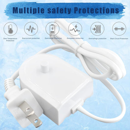 Charger Base Compatible with Philips Sonicare Electric Toothbrush 4100 HX6100, Inductive Travel Charger Fits for Philips Sonicare HX3000 / HX6000 / HX8000 / HX9000 Series Waterproof Power Cord