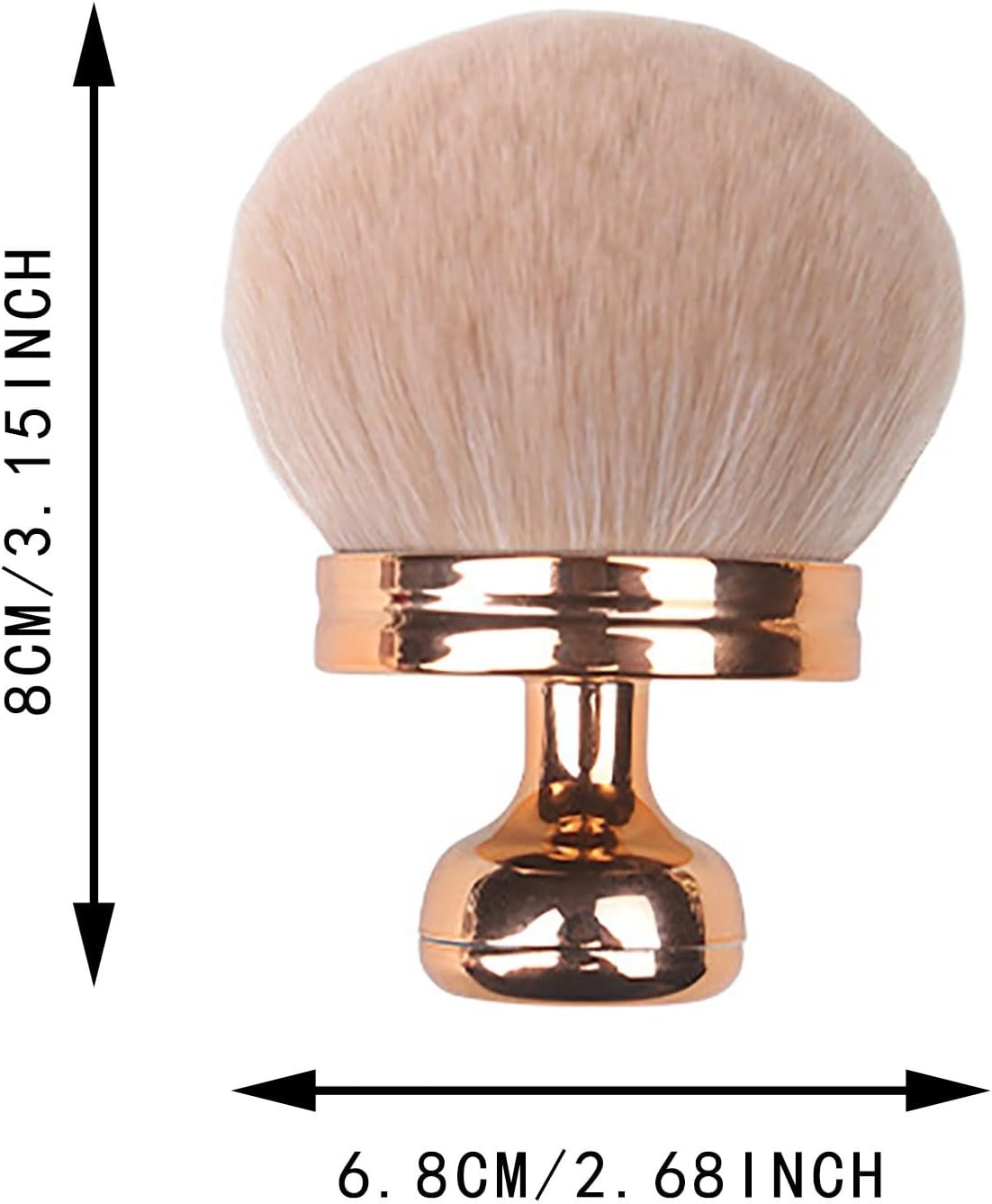 Extra Large Rose Gold Self Tanning Blend Brush,3 Inch Kabuki Brush for Self Tanner and Back Applicator,Soft synthetic hair, for Foundation, self-tanners, Powder, Face and Body (Rose Gold)