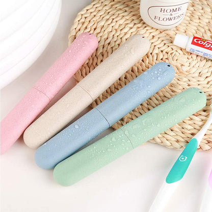 4 Pack Travel Toothbrush Case, Portable Breathable Toothbrush Holder for Travel/Camping/School/Home