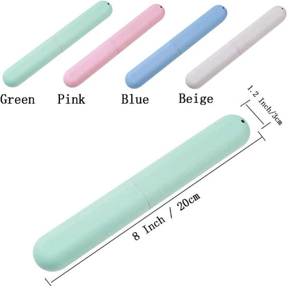 4 Pack Travel Toothbrush Case, Portable Breathable Toothbrush Holder for Travel/Camping/School/Home