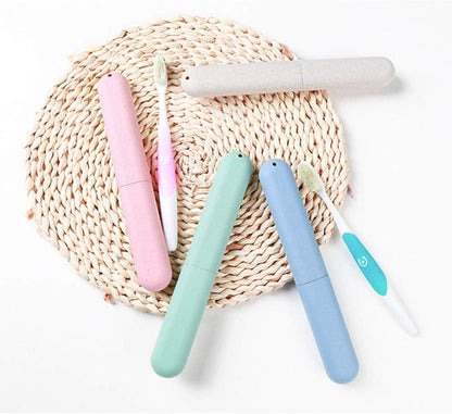 4 Pack Travel Toothbrush Case, Portable Breathable Toothbrush Holder for Travel/Camping/School/Home