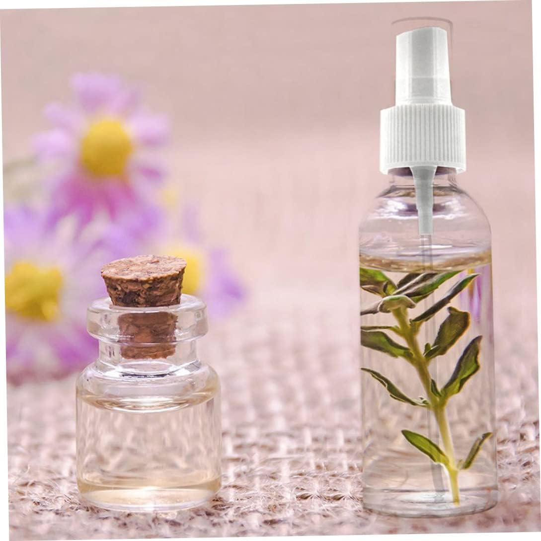 Small Spray Bottle 100ml Clear Plastic Spray Mist Bottle Refillable Travel Bottle Set for Toiletries 4PCS