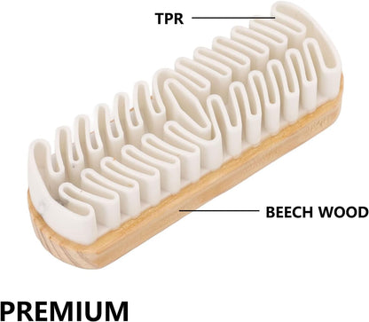 Suede Brush, Snow Boots 2 Pcs Brushes Shoes Cleaner Crepe Matte Scrubber for Dress and Boot Care