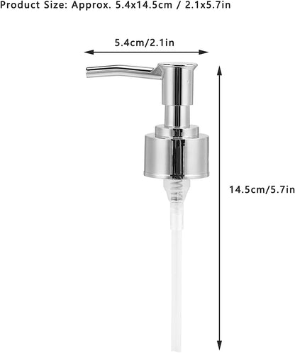 Hand Soap Pump, Pump Replacement Bottle Nozzle for Lotion Massage Oil Bottle(Silver )