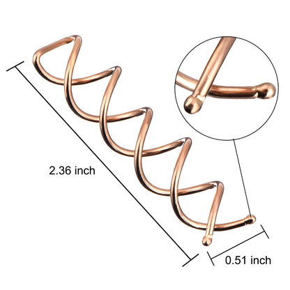 Spiral hair pins - rotating clips - knot rollers - DIY - rotating styling - hair sticks - hair styling tools - 20-piece set - rose gold
