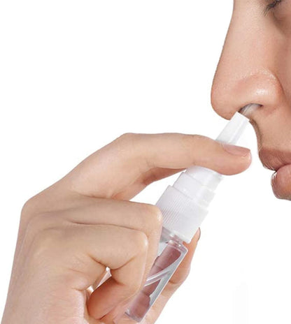 3-pack nasal spray bottles - clear spray bottle - empty nasal spray - direct spray container for essential salt solution - 10 ml