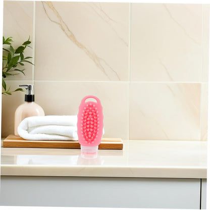 Portable silicone travel bottles - 3-pack reusable toiletries of 90 ml - Suitable for shampoo, conditioner and hair oil - Lightweight travel accessory - Suitable for both men and women