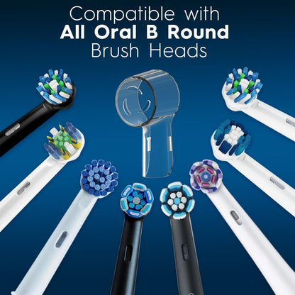 6 Pack Toothbrush Heads Dustproo Cover Compatible with Oral B, its or Oral-B iO Series, Pro 1000, 1500, 5000, 7500 Electric Toothbrush, Protects Brush Head and Convenient Travel
