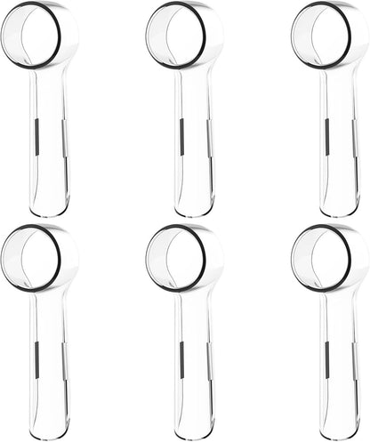 6 Pack Toothbrush Cover Caps Compatible with Oral B Braun Replacement Heads, its or Cross Action Brush Heads and Pro 1000 Electric Toothbrushes, Convenient or Travel and More Sanitary
