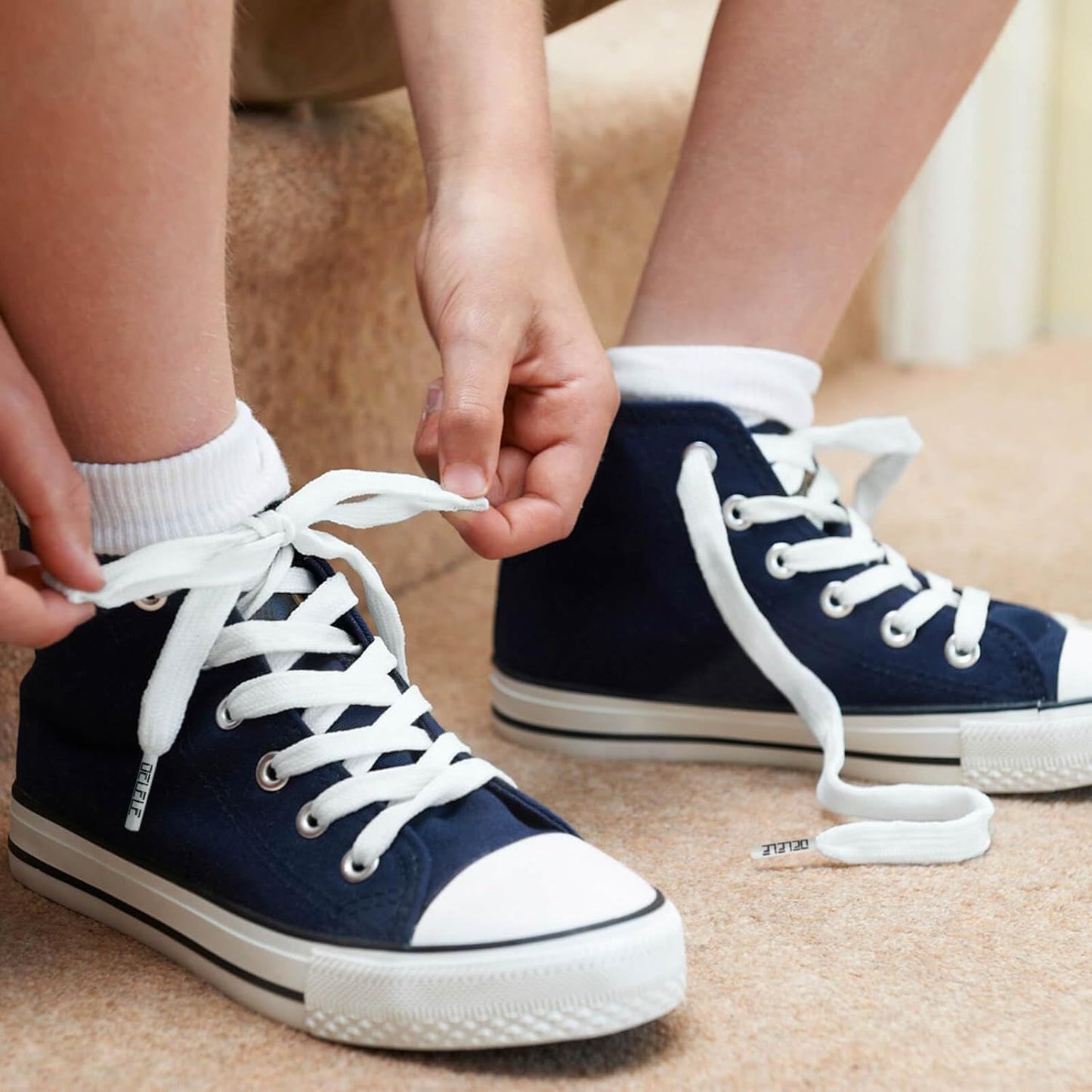 Sneakers lat Shoe Laces: 2/5 Inches Wide Athletic Replacement Shoelaces